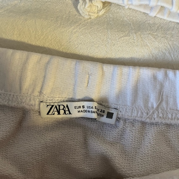 Zara Skirts Zara White Skirt And Top Set Poshmark